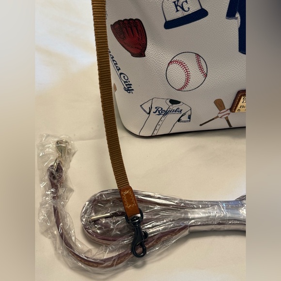 Dooney & Bourke Kansas City Royals Baseball Themed  Women's Satchel Bag - Picture 7 of 16